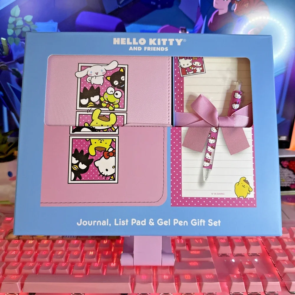 Sanrio Hello Kitty & Friends Journal List Pad Gel Pen Gift Set Pink Lined 2025